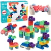 Lean Toys kaladėlės spalvotos 80 vnt.