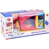 Lean Toys Žaislinė mikrobangų krosnelė su priedais vaikams nuo 3 metų