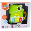 Lean Toys Žalias Dinozauras Mini Pianinas su Šviesos ir Garso Efektais