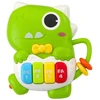 Lean Toys Žalias Dinozauras Mini Pianinas su Šviesos ir Garso Efektais