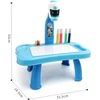 Lean Toys Mėlynas 2-in-1 mini projektorius vaikams