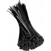Lean Juodosios nailoninės užveržimo juostos, 100 vnt., 3,6x250 mm
