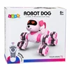 Lean Toys Šuo Robotas Nuotolinio Valdymo RC 8 Ratai Driftas 360° Akrobatika Rožinė
