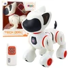 Lean Toys Interaktyvus robotas-šuo su nuotoliniu valdymu, baltas ir oranžinis