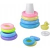 KNYGA Piramidka Žaislinė piramidė su žiedais Lean Toys 39x17,5 cm