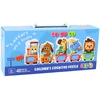 Lean Toys Puzzle Edukacinė dėlionė mažyliams Abėcėlės traukinys su gyvūnais 40 vnt.