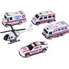 Lean Toys Ugniagesių ir greitosios medicinos pagalbos transporto priemonių rinkinys