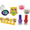 Lean Cars Kosmetikos ir nagų dailės rinkinys vaikams LeanToys Owl Nail Art Makeup Set, 1 vnt.