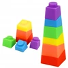 Lean Toys Guminės kaladėlės spalvotos 11 vnt.