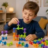 Lean Toys Statybiniai blokeliai spalvoti