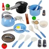 Lean Toys Virtuvės indų rinkinys mėlynas 32 vnt.