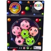 Lean Toys Spalvoti guminiai futbolo kamuoliukai, 6 vnt.