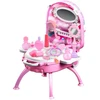 Lean Toys Vaikiškas grožio rinkinys su veidrodžiu ir kosmetiniais priedais, Vienaragis, 2-in-1