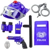 Lean Toys Vaikiškas policininko rinkinys su šalmu ir aksesuarais, 9 dalys