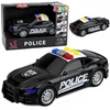 Lean Toys Policijos automobilis su šviesos ir garso efektais, juodas, 16,5 × 7 × 5 cm