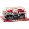 Lean Toys Raudonas visureigis policijos pikapas žaislas