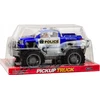 Lean Toys Policijos visureigis su pavara, mėlynas, 31x19x21cm