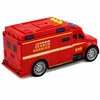 Lean Toys Gelbėjimo automobilis su šviesos ir garso efektais, raudonas, 15,5 × 7 × 5 cm
