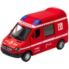 Lean Toys Gaisrinės automobilis su traukimo mechanizmu, šviesomis ir garsu 1:32 mastelio