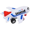 Lean Toys Baltas keleivinis lėktuvas su šviesos ir garso efektais