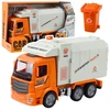 Lean Toys Žaislinis šiukšliavežis su šviesomis ir garsais, oranžinis