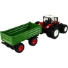 Lean Toys RC traktorius su priekaba 1:24 Raudona žalia
