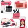 Lean Toys „LeanToys“ virtuvės rinkinys, peilių rinkinys, maišytuvo, indukcinės viryklės priedai