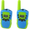 Lean Toys Walkie Talkie Walkie Talkies Žalias - Mėlyna Range 3 km For Children