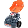 Lean Toys Vaikiškas automobilio variklio išardymo rinkinys, oranžinis
