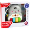 Lean Toys Muzikinis pianinas pilkas