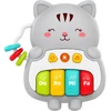 Lean Toys Muzikinis pianinas pilkas