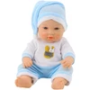 Lalka Lėlė kūdikis mėlyna pižama 30 cm