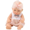 Lean Toys Lėlė kūdikis rožine suknele ir lankeliu 30 cm