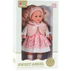 Lean Toys Lėlė Sweet Angel 36 cm su Rožine Suknele