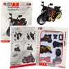 Lean Toys Motociklo modelis 1:14 surinkimui, juoda ir oranžinė spalvos