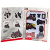 Lean Toys Motociklo modelis 1:14 surinkimui, juoda ir oranžinė spalvos