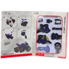 Lean Toys Motociklo surinkimo rinkinys 1:14 mastelis, juoda ir mėlyna