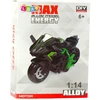 Lean Toys Surenkamas motociklo modelis 1:14 žalia-mėlyna