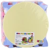 Lean Toys Putplasčio dėlionės kilimėlis vaikams 16 dalių, pastelinės spalvos