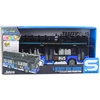 Lean Toys Dviaukštis miesto autobusas 1:16 su šviesomis ir garsais, mėlynas