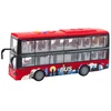 Lean Toys Dviaukštis miesto autobusas 1:16 su šviesomis ir garsais