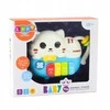 Lean Toys Interaktyvus mini pianinas vaikams katės formos 15x11x4 cm