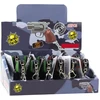 Lean Toys Raktų pakabukas mini pistoletas su LED ir lazeriu 6.5 cm