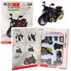 Motocykl Motociklo modelis 1:14 su auksiniais elementais