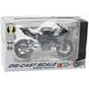 Lean Toys Metalinis sportinis motociklas 1:12 pilkas