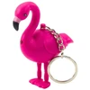 Lean Toys Flamingo formos LED raktų pakabukas su garsu