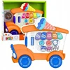 Lean Toys Vaikiškas edukacinis pianinas – Ledų kioskelis, oranžinis
