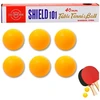 Lean Toys Stalo teniso kamuoliukai, 6 vnt., oranžiniai, 40 mm
