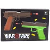 Lean Toys Žaislinis pistoletas Warfare su putų šoviniais, baltas