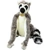 Lean Toys Pliušinis lemūras su lipukais ant letenų, 27 cm